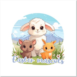 Easter mascots too Posters and Art